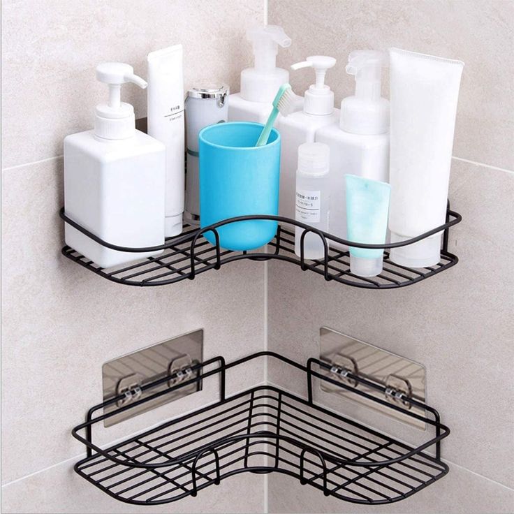 🌟🏠✨ CozyNest™ Adhesive Corner Shelf 🖤🍃 💎 Cozy Home • Smart Space • Effortless Style 🤍✨