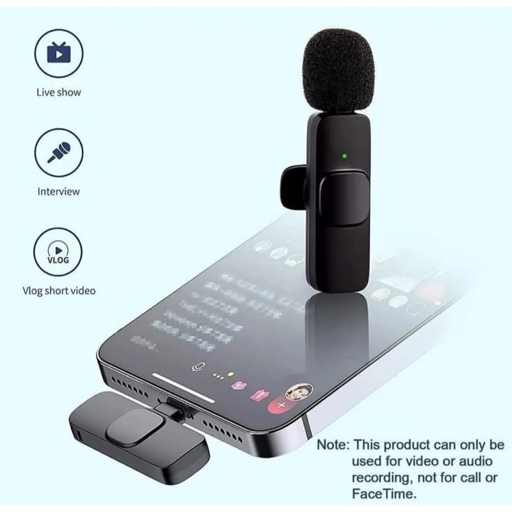 K9 Wireless Collar Clip Microphone