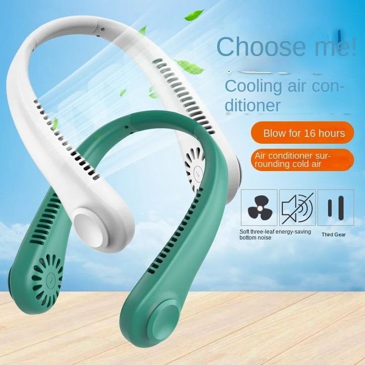 ✨ CoolBreeze Neck Fan ❄️🌬️ | Wearable Cooling Luxury 🌟 Beat the Heat in Style 💼💎