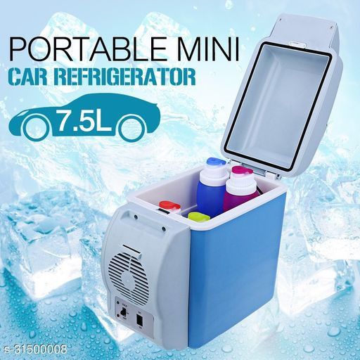 ❄️🌿🌿 Portable Mini Car Refrigerator 🚘🥤 ✨ Drive Cool • Travel Fresh 🌿💙