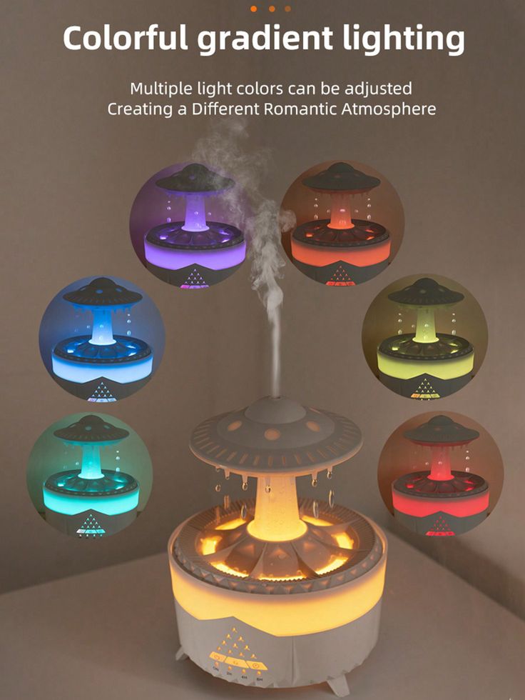 🌙✨💧 300ML Wireless Night Light Humidifier🌟| Remote Control & Cozy Mist