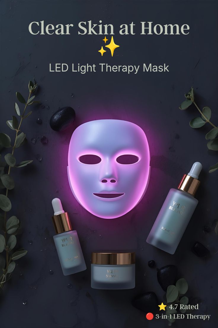 GlowLux LED Facial Mask – 7-Color Photon Therapy