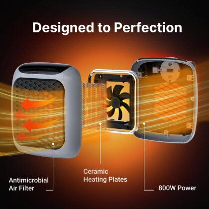 Handy Heater-800W Mini Electric Portable Room Heater