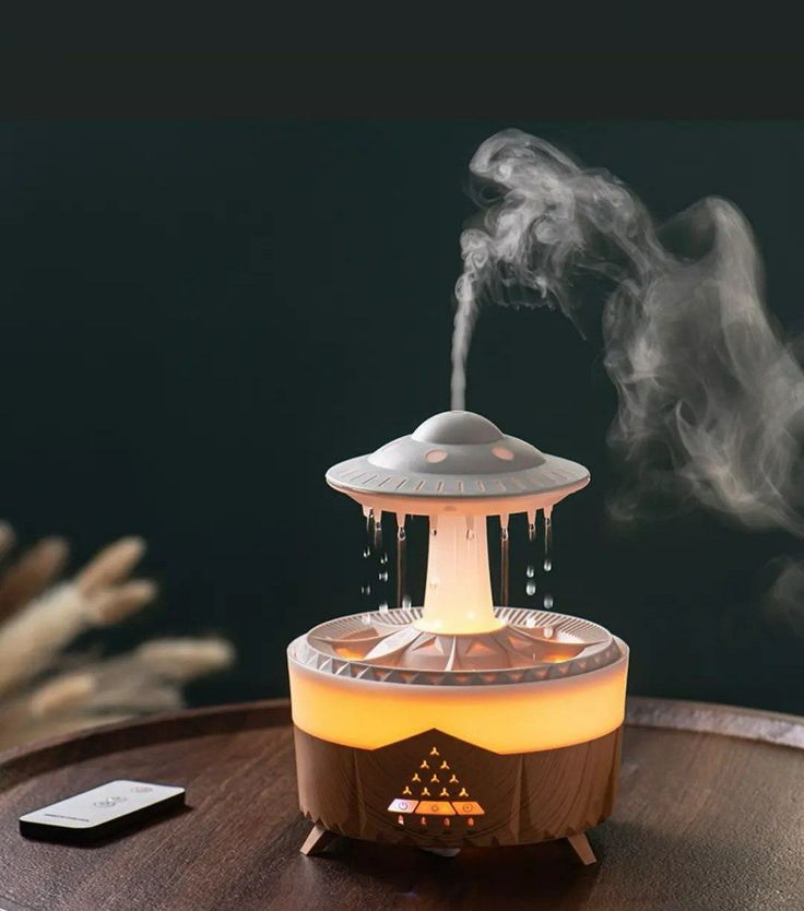 🌙✨💧 300ML Wireless Night Light Humidifier🌟| Remote Control & Cozy Mist